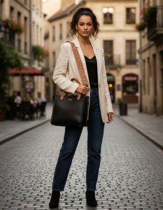 Carteras Mujer Bolso Terrano Con Correa Ajustable Colores