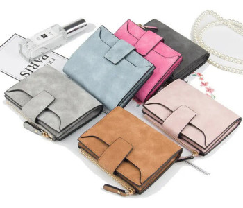 Billetera Mujer Dama C/ Cierre Varios Colores Simil Cuero Pu