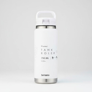 Botella Termica Pico Tank Roler 750ml Terrano Asa Rígida Blanco
