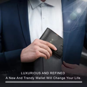 Billetera Delgada Minimalista Con Protección Rfid  Antirrobo