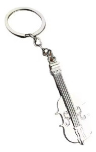 Llavero En Forma De Guitarra Regalo Obsequio Metal