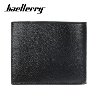 Billetera Baellerry Clásica Tradicional Hombre Símil Cuero Negro