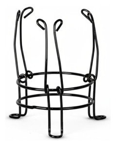 Posa Mate Alambre Acero Negro