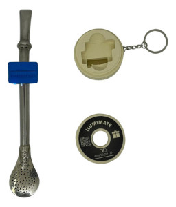 Luz Bombilla Mate Llavero Bombillon 10mm Accesorio Colores Azul