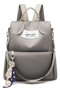 Mochila Bolso Urbana Antirrobo Lisa Hermosa Sencilla Diseños Beige Liso Oxford