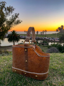 Matera Cuero Crudo Mate Imperial Alpaca Bombilla Plata 925 Oscuro