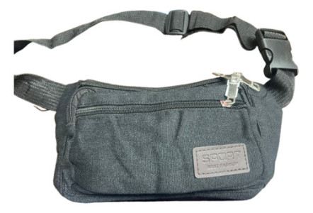 Riñonera Cintura Tela Unisex Cierre Colores