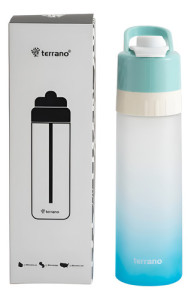 Botella Splash Terrano 650ml Boton Spray Ehogar Color Azul