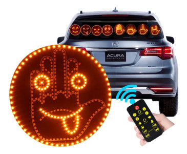 Luz Led Mano Cara Auto 12 Modos De Gesto + Control Remoto Pilas/usb Tipo C Unico Led