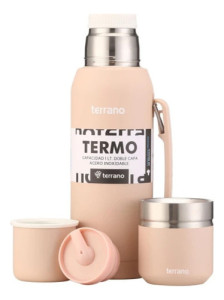 Kit Set Completo 1lt Premium + Matera Neopreno - Terrano Rosa Pálido