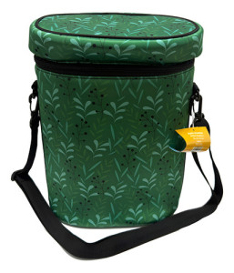 Matera Neopreno Comet Cerrada Porta Termo Mate Con Correa Hojas