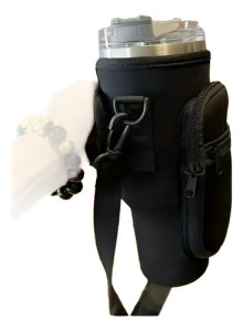 Funda Protectora Porta Quencher Vaso Spotie Neopreno Lisa Negro