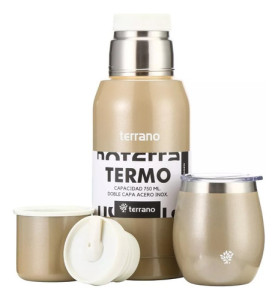 Plata  + Mate c/tapa