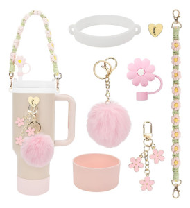 Accesorios Decorativos Correa Vaso Térmico Spotie Quencher Rosa Claro