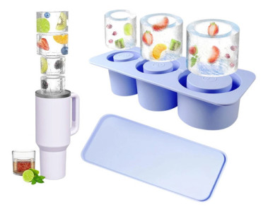 Molde Hielo Hielera Silicona Vaso 20 30 40oz Spotie Quencher Lila