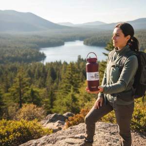 Botella Térmica Acero Con Asa 950 Ml Premium Terrano