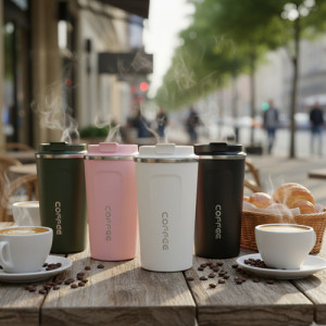 Vaso Café Térmico Digital De Temperatura 500 Ml Inteligente