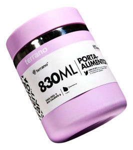 Contenedor De Alimentos Terrano 830ml Color Lila