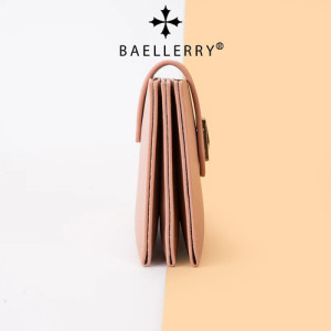 Monedero Broche Porta Tarjetas Dama Fino Elegante Compacto Rosa Liso