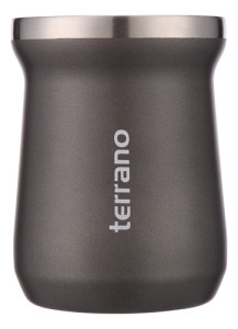 Mate Tradicional Camionero Acero Inox Doble Capa 230 Terrano Uva