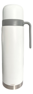 Termo Acero Inox 1lt C/manija Fija Mantiene Frío Calor Comet Blanco