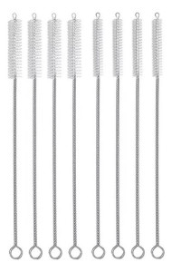 Limpia Bombillas Cepillo Acero Inox X 10 Unidades Unico