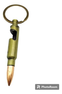 Llavero Destapador Botellas Forma Bala Municion Balin Generico