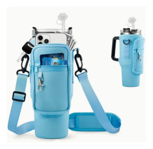 Funda Porta Quencher Vaso Spotie Neopreno Celeste