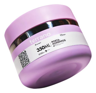 Contenedor De Alimentos Terrano 350ml Color Lila