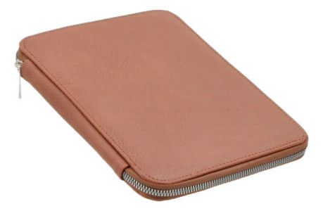 Carpeta Con Cierre Lapicera Libreta Oficina Terrano A3 Marrón