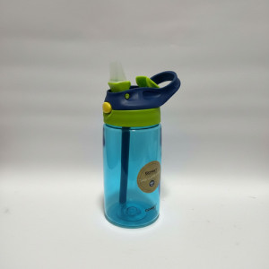 Botella Plastica Infantil Pico Retractil C/asa Escolar Azul