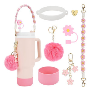 Accesorios Decorativos Correa Vaso Térmico Spotie Quencher Rosa Chicle