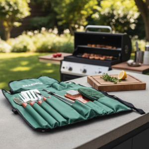 Set Parrillero Tipo Delantal 13 Piezas