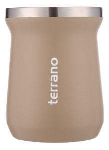 Mate Tradicional Camionero Acero Inox Doble Capa 230 Terrano Arena