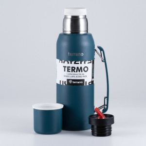 Termo Terrano 1 Lt Manija Colores Tapón Cebador De Regalo