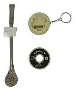 Luz Bombilla Llavero Accesorio Para Bombillas 8mm Colores Blanco