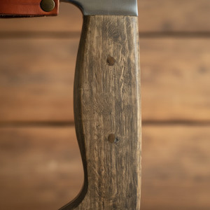 Hacha Cuchillo Artesanal Acero Inox Vaina Cuero Parrilla