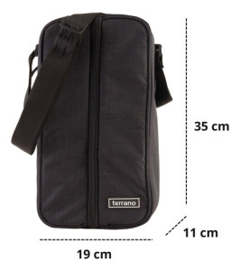 Matera Morral Con División Terrano Tela Lona Compartimientos