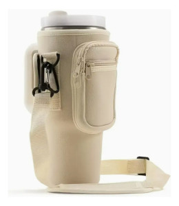 Funda Porta Quencher Vaso Spotie Neopreno Beige