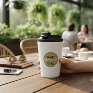 Vaso Mug Térmico Premium Comet 350ml Café Colores