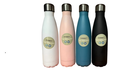 Botella Termica Comet Acero Inoxidable 500 Ml Deportiva Gym