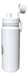 Botella Termica Deportiva Comet 600 Ml Color Blanco