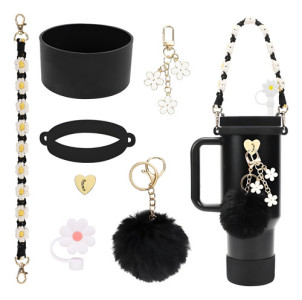 Accesorios Decorativos Correa Vaso Térmico Spotie Quencher Negro