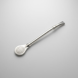 Bombillon Alpaca Grueso Recto 19cm + Limpia Bombilla