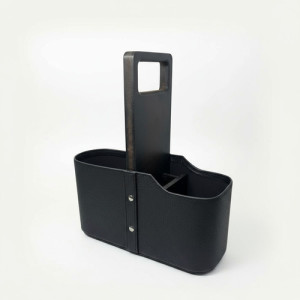 Matera Terrano Auto Similcuero Madera Porta Bombilla Celular