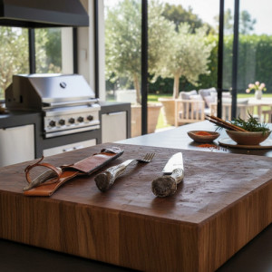 Set Kit Percherone Asado Cuchillo , Tenedor Y Chaira