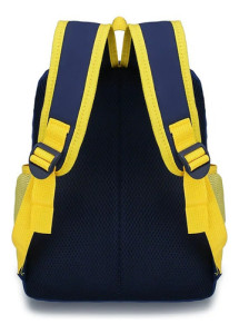 Mochila Infantil Escolar Dinosaurio Niño Jardin Llavero Dino Amarillo Dinosaurio