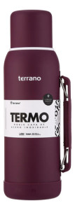 Termo 1lt Terrano Premium Base Silicona Antigolpes Uva
