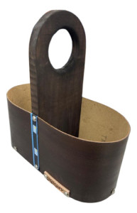 Matera Madera Chica Cuero Premium Negro