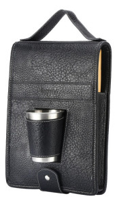 Set De Asado C/vaso Tabla Cuero Terrano Camping Parrilla